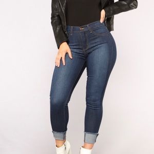 Helen high rise denim Jeans - Dark